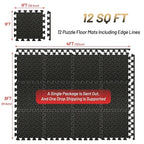 4 To 20 Piece EVA Interlocking Puzzle Fitness Mats For Home Gym Non Slip Floor Tiles