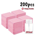 20-600pcs Lint-Free Nail Wipes Gel Cleansing Tissues Aluminum-Free Nail Polish Remover Pads for Nail Beauty Cleaning Care Tool