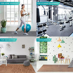 4 To 20 Piece EVA Interlocking Puzzle Fitness Mats For Home Gym Non Slip Floor Tiles