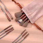 13Pcs Makeup Brush Set – Eyeshadow, Foundation & Blush Cosmetic Brushes with Travel Bag