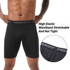 Mens Boxer Briefs Sports Underwear Quick Drying Breathable Moisture Wicking Gym Black