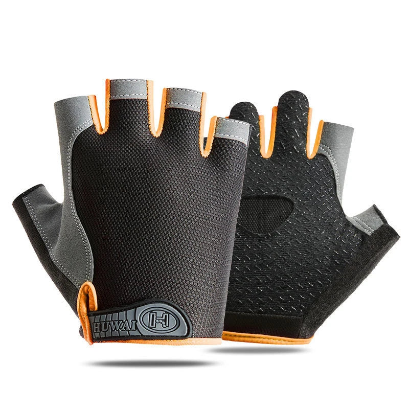 Weightlifti Gym Gloves Fitness Training Fingerless Women Men Bodybuilding Exercise Sports Gloves Cycling Anti Slip Breathable