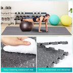 4 To 20 Piece EVA Interlocking Puzzle Fitness Mats For Home Gym Non Slip Floor Tiles
