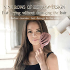 Volumizing Hair Brush With Inbuilt Cleaning Styling Massage Acupoint Hair Spring Bone Air Cushion Comb For Beauty Health