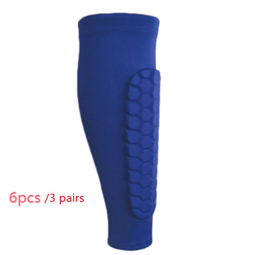Honeycomb Shank Protection Foot Sock For Men Non Slip Anti Collision For Running Cycling Hiking Fitness Health - Muliva