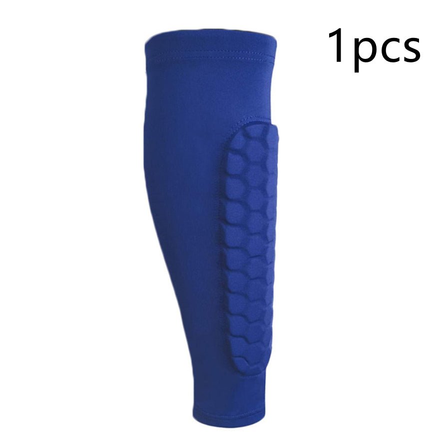 Honeycomb Shank Protection Foot Sock For Men Non Slip Anti Collision For Running Cycling Hiking Fitness Health - Muliva