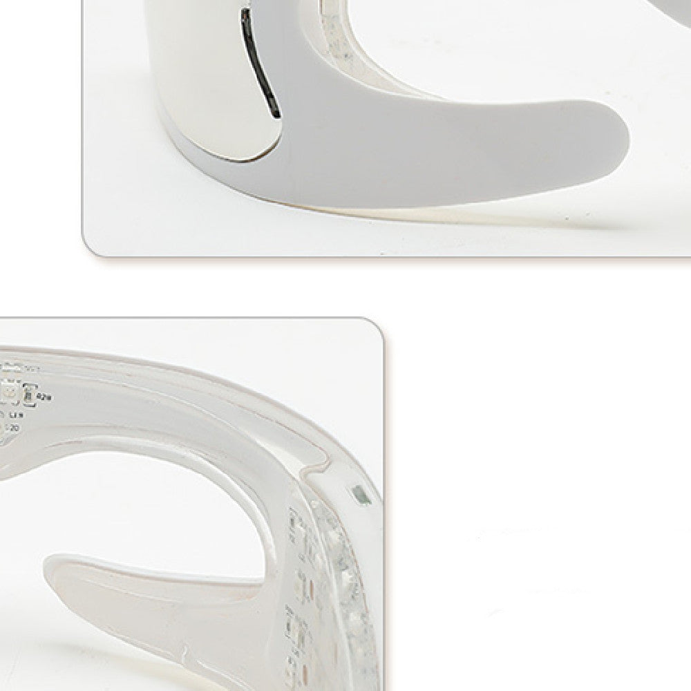 Close-up of a white light fixture on a white background