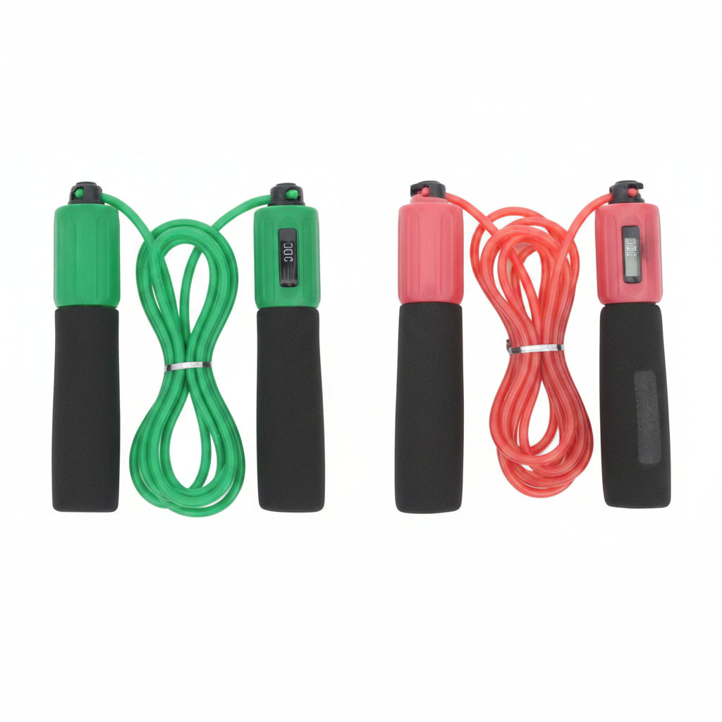Jump Rope For Fitness Skipping Rope 3m Length Durable PVC Sponge Grip Cardio Workout - Muliva