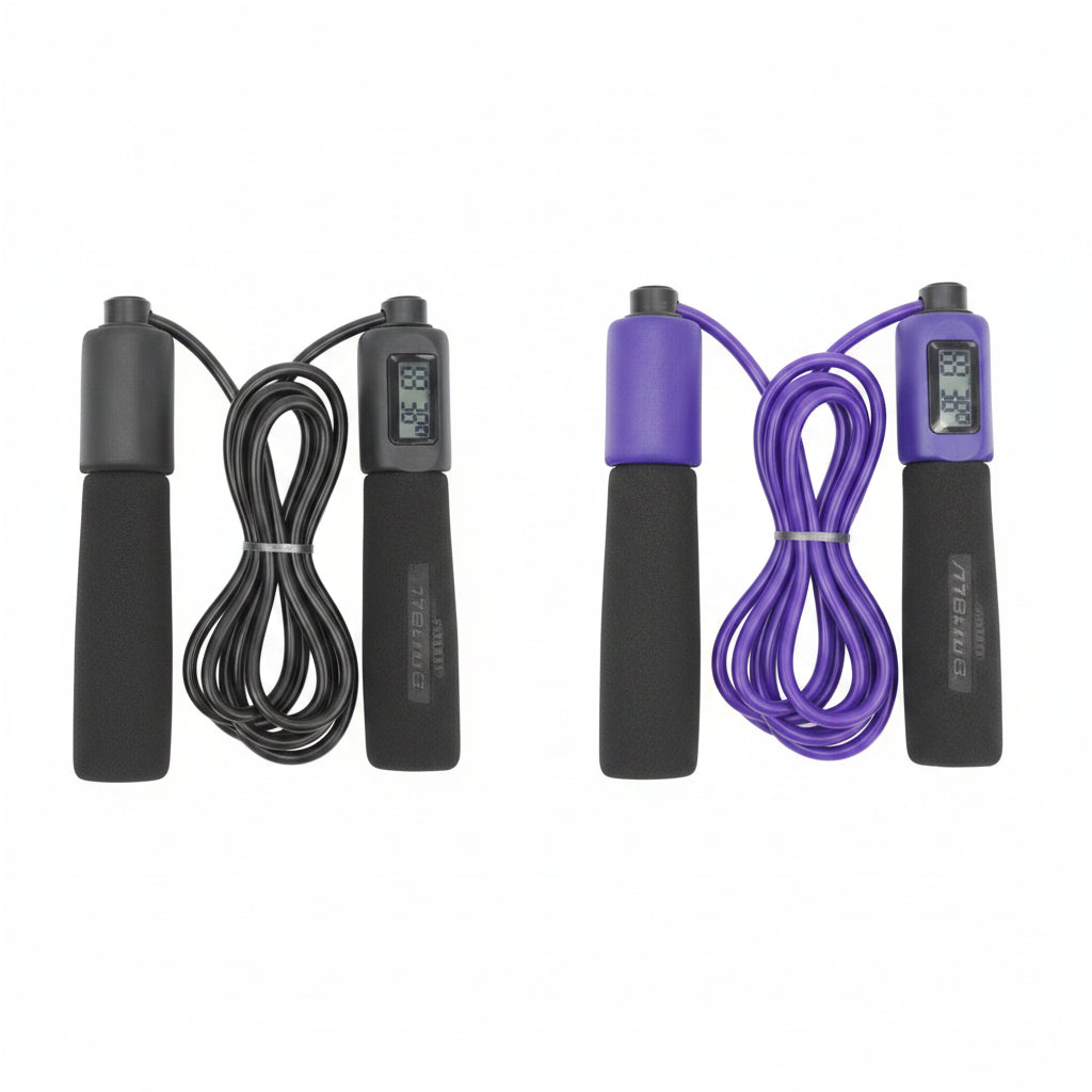 Jump Rope For Fitness Skipping Rope 3m Length Durable PVC Sponge Grip Cardio Workout - Muliva