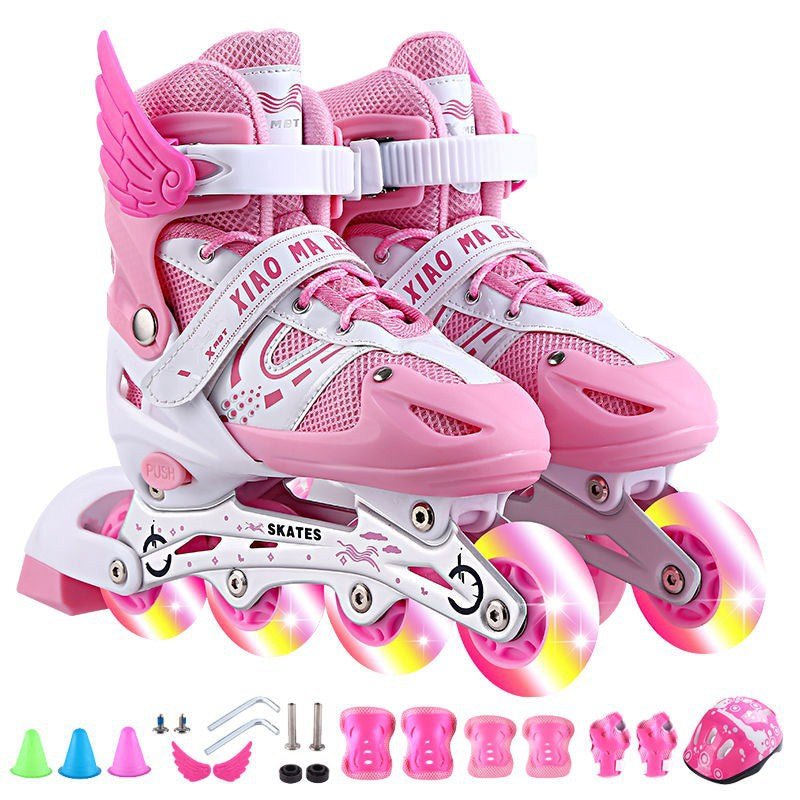 Kids Roller Skates Adjustable From Size 26 To 42 For Boys And Girls Multiple Color Options - Muliva