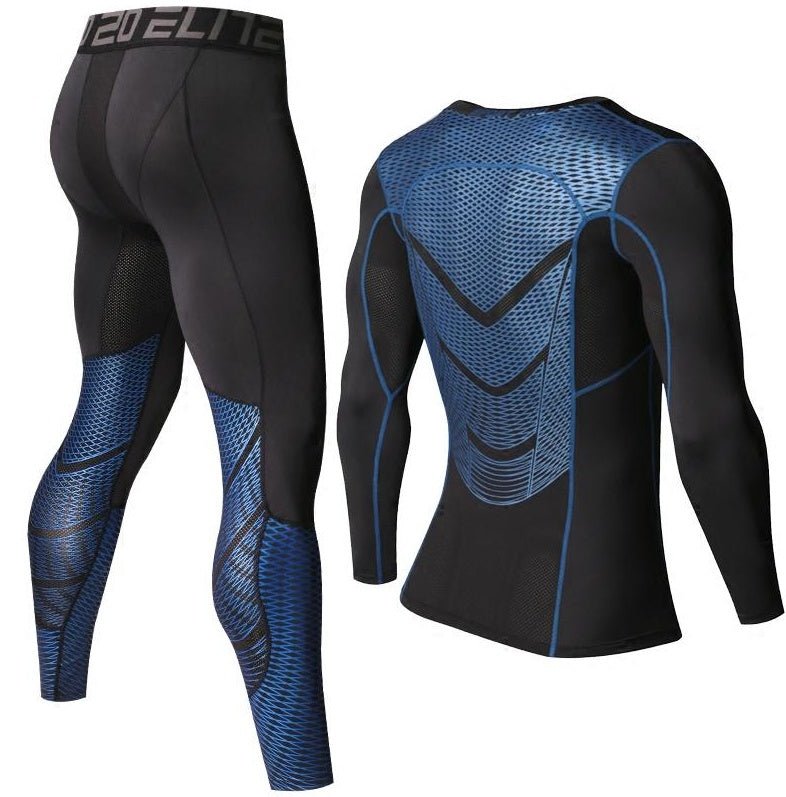 Men's Long Sleeve Training T Shirt Polyester Sportswear For Autumn And Winter Athletic Gym Wear - Muliva