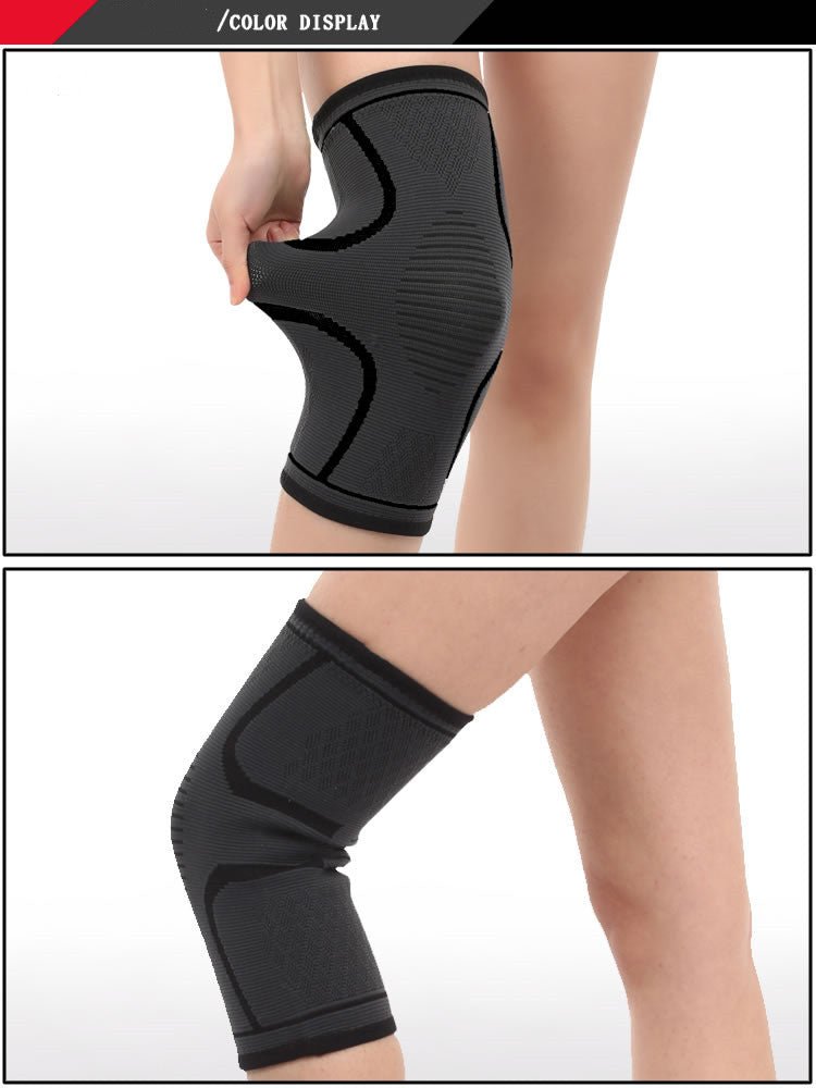 Mens Sports Knee Pads Lightweight Thin Knee Protector For Running Basketball Football Cycling Badminton All Black Pair - Muliva