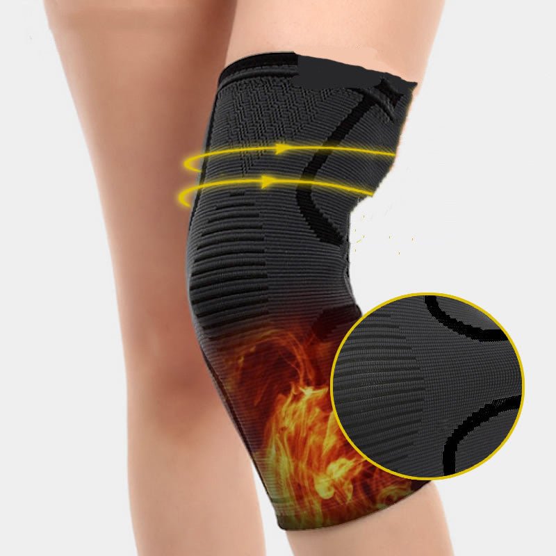 Mens Sports Knee Pads Lightweight Thin Knee Protector For Running Basketball Football Cycling Badminton All Black Pair - Muliva