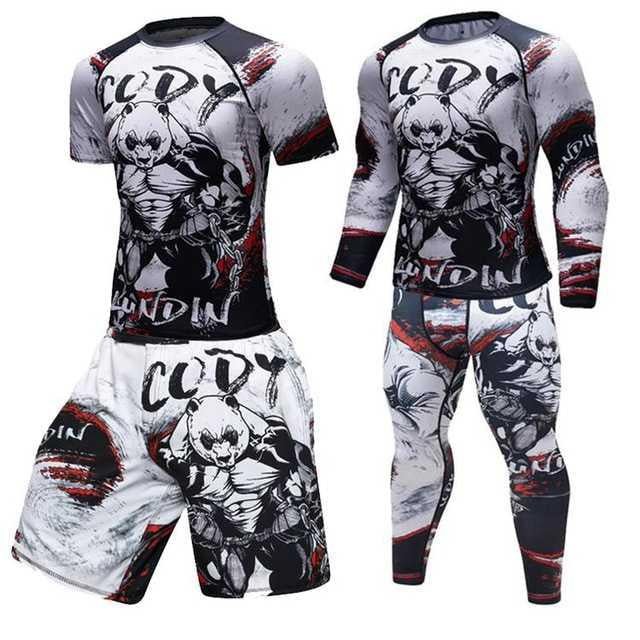 Mens Sports Suit For Men Running Clothes Yoga Set Sport Wear Training Outfit For Exercise And Fitness - Muliva