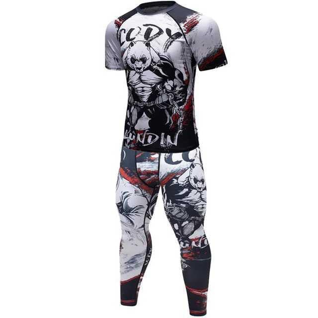 Mens Sports Suit For Men Running Clothes Yoga Set Sport Wear Training Outfit For Exercise And Fitness - Muliva