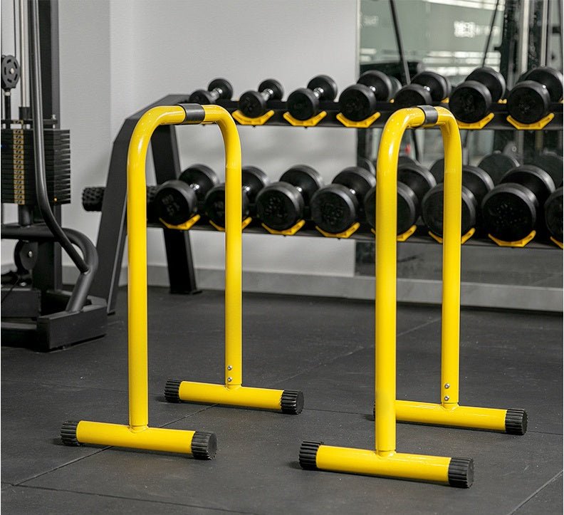 Movable Single Parallel Bars For Gym With Steel Frame And Foam Padding 120kg Capacity 80x64x37.5 cm - Muliva