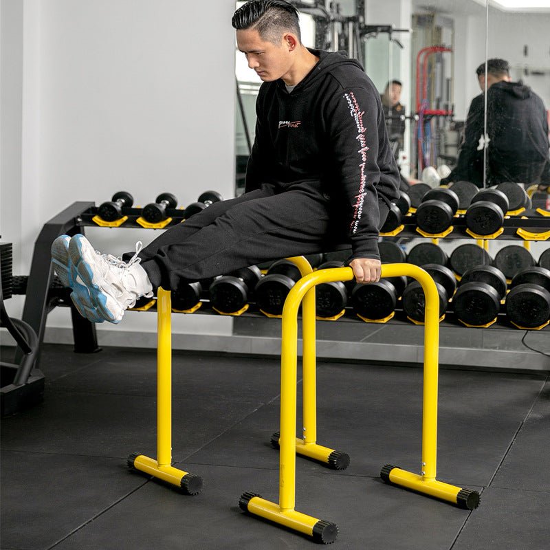 Movable Single Parallel Bars For Gym With Steel Frame And Foam Padding 120kg Capacity 80x64x37.5 cm - Muliva