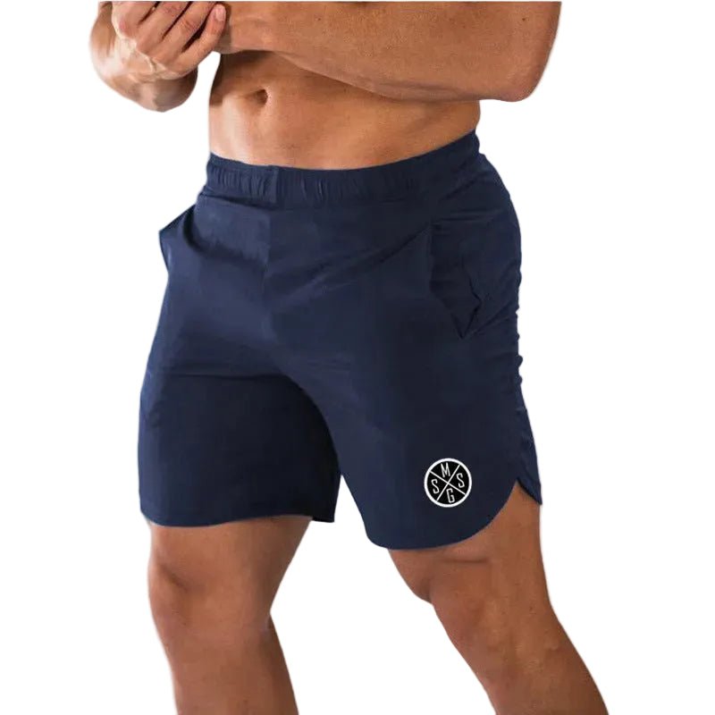 Muscle Wear Gym Shorts For Men Breathable Polyester Athletic Training Shorts With Flexible Fit - Muliva