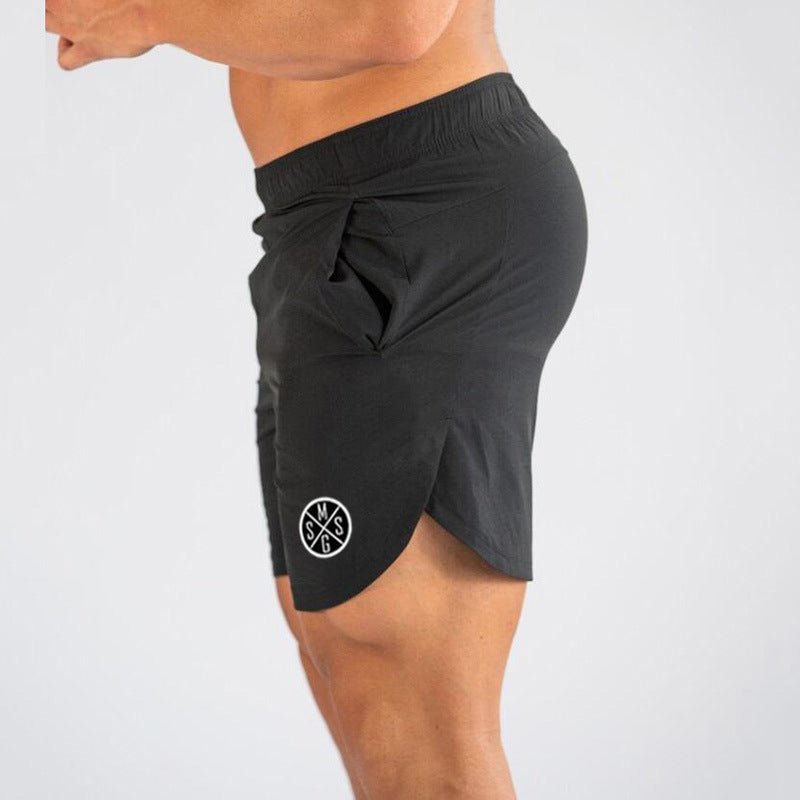 Muscle Wear Gym Shorts For Men Breathable Polyester Athletic Training Shorts With Flexible Fit - Muliva
