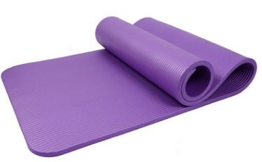Non Slip Thick Yoga Mat With Waterproof Dustproof Surface For Home Gym And Studio Cushioning - Muliva