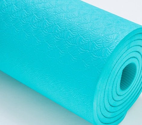 Non Slip Thick Yoga Mat With Waterproof Dustproof Surface For Home Gym And Studio Cushioning - Muliva