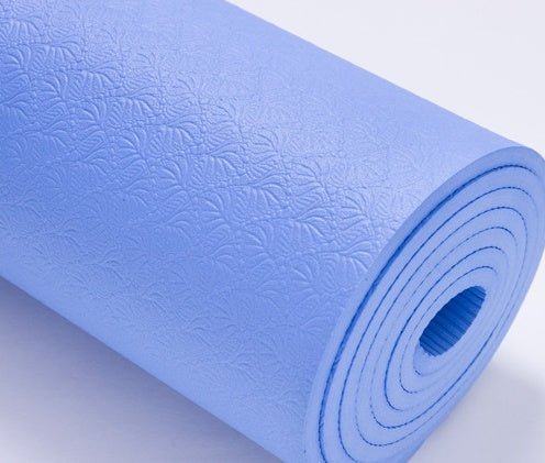 Non Slip Thick Yoga Mat With Waterproof Dustproof Surface For Home Gym And Studio Cushioning - Muliva