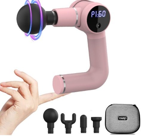 Portable Massage Gun Mini Fascia Gun For Full Body Muscle Relief Vibration Massager USB Powered - Muliva