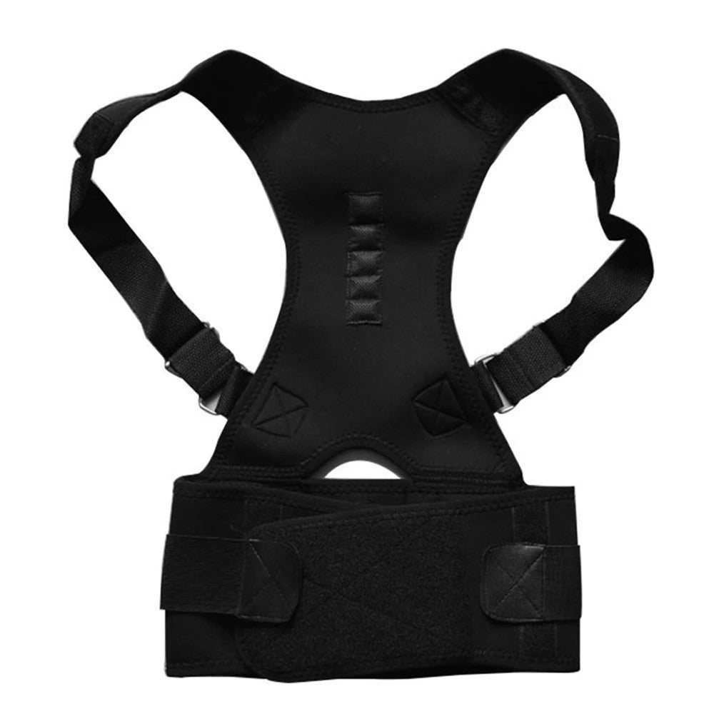 Black posture corrector on a white background