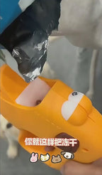 Interactive Dog Treat Launcher Lightweight Portable Snack Dispenser Puzzle Toy