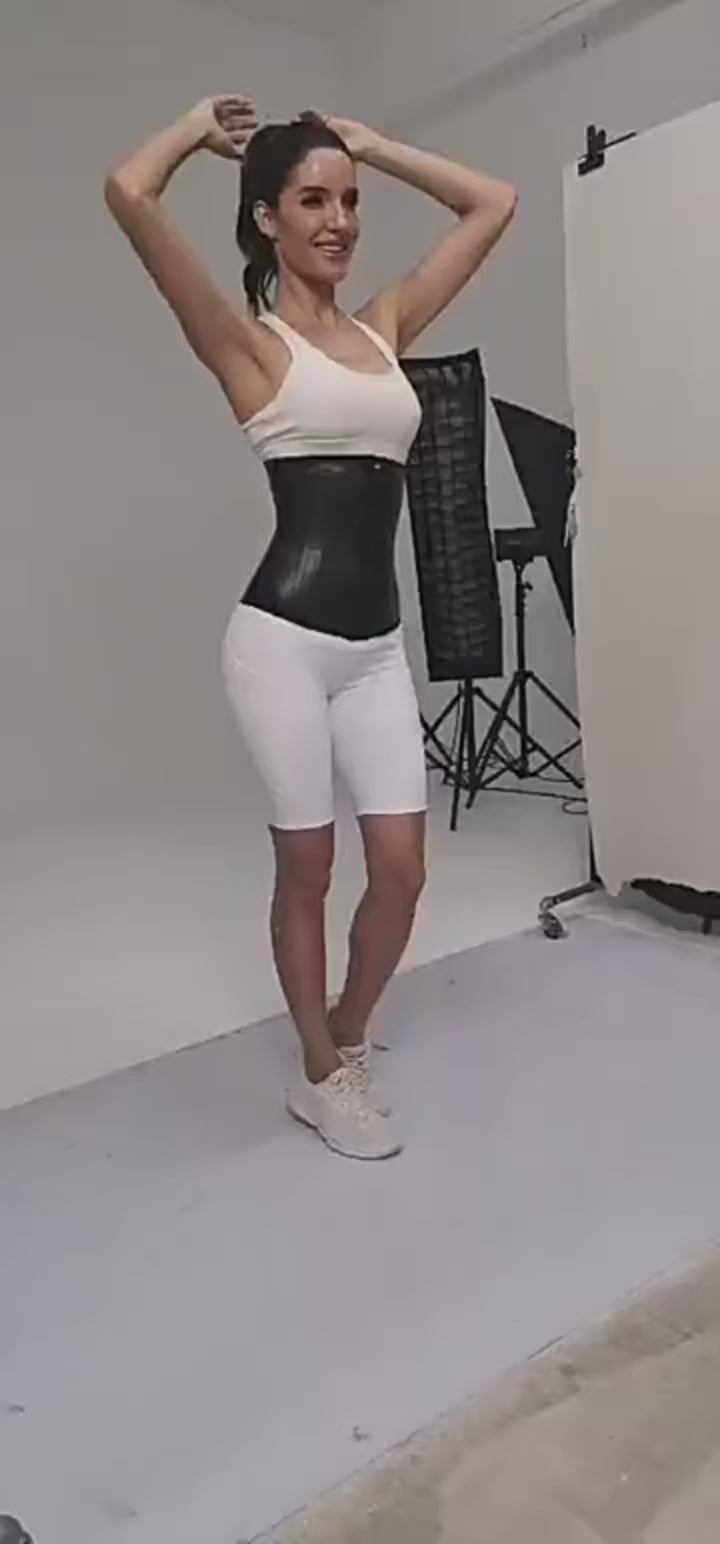 Latex Waist Trainer 25 Steel Bones Shapewear Tummy Control Belt