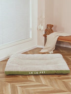 Corduroy Dog Bed Mat Oversized Washable Cushion for Medium and Large Dogs