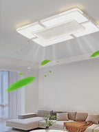Modern Minimalist LED Ceiling Fan Light with Remote Control