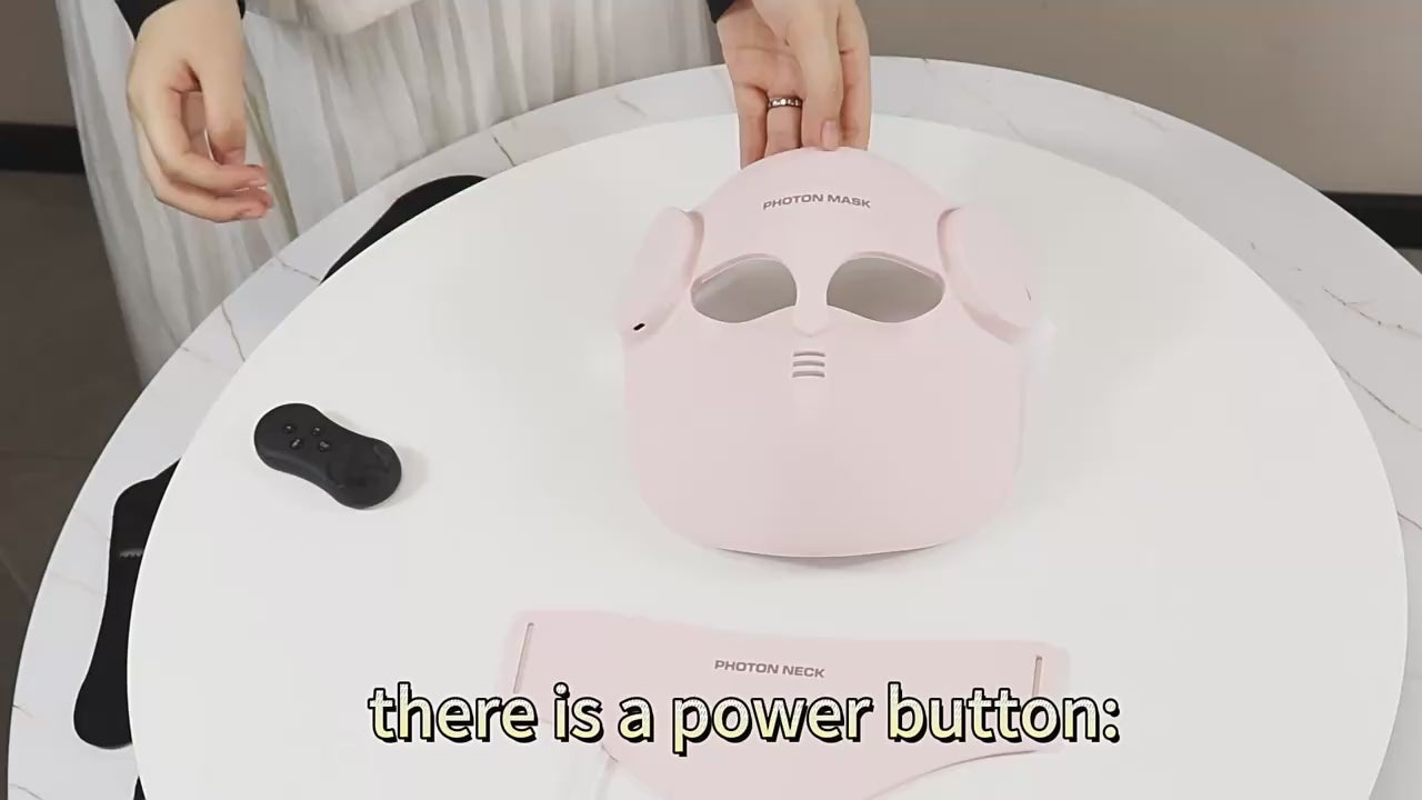 LED Photon Face and Neck Therapy Mask with Infrared