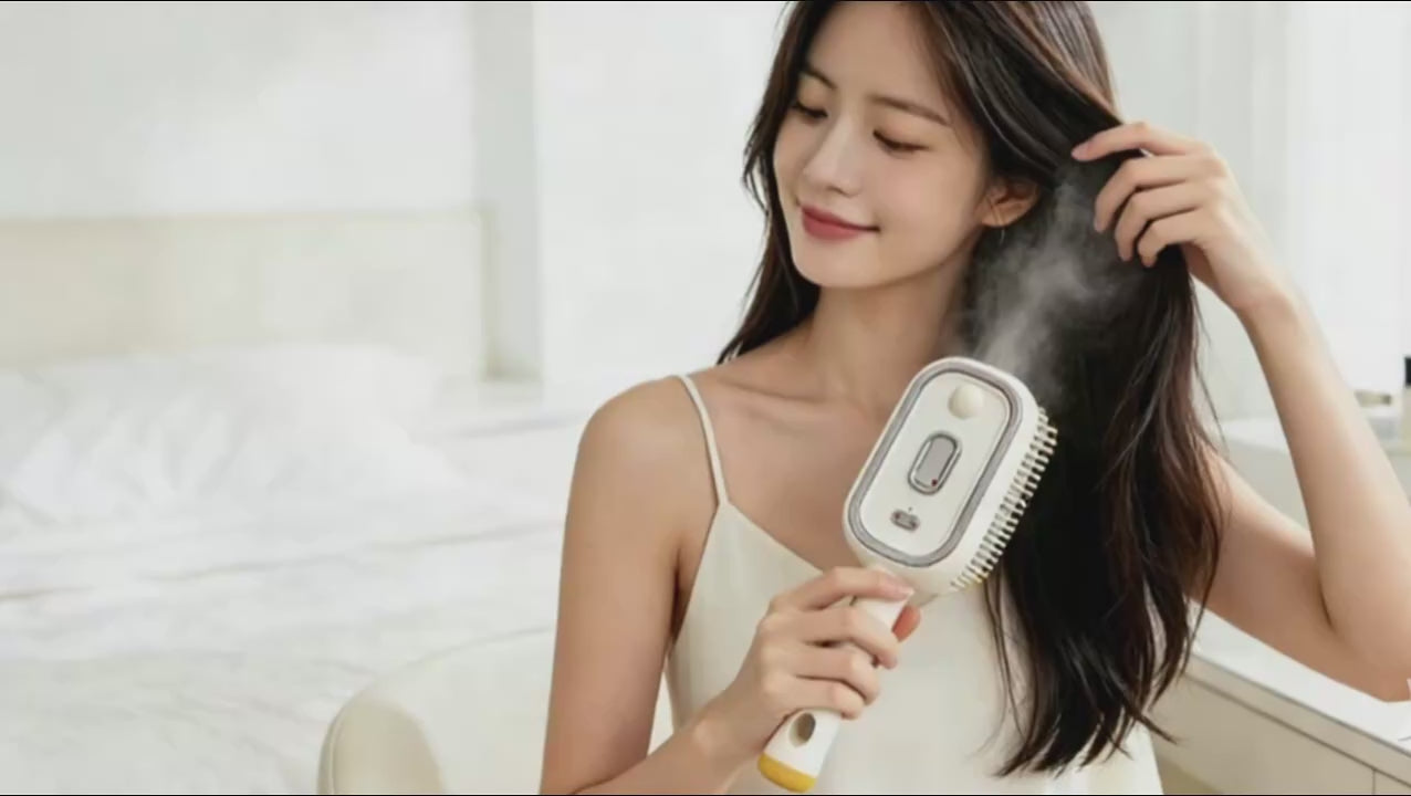 Electric Spray Air Cushion Massage Hair Straightener Steaming Comb