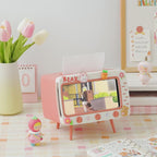 Retro Television Shaped Tissue Box Cover and Phone Stand