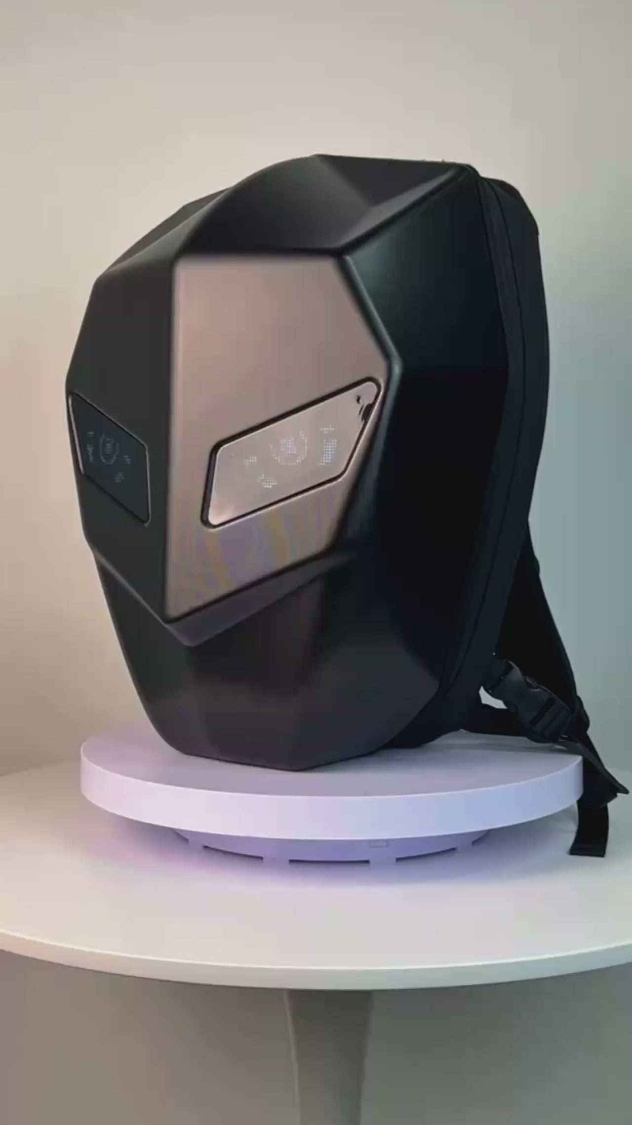 Unisex Hard Shell LED Backpack with Bluetooth App Control