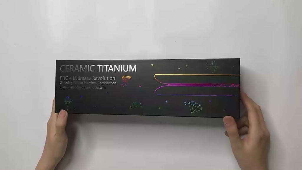 RUCHA Tourmaline Ceramic Hair Straightener 2-inch Titanium Flat Iron