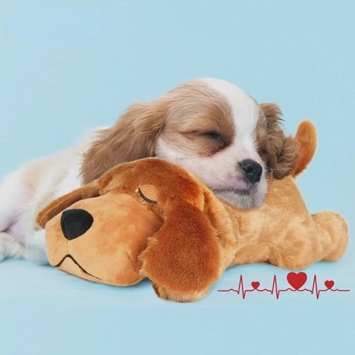 Heartbeat Puppy Dog Snuggle Toy Anxiety Relief Plush Behavioral Training Sleep Aid
