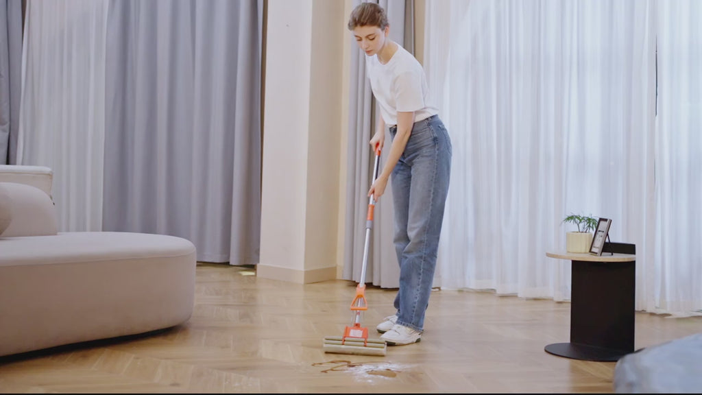 Cordless Electric Spin Scrubber with Adjustable Extension Handle