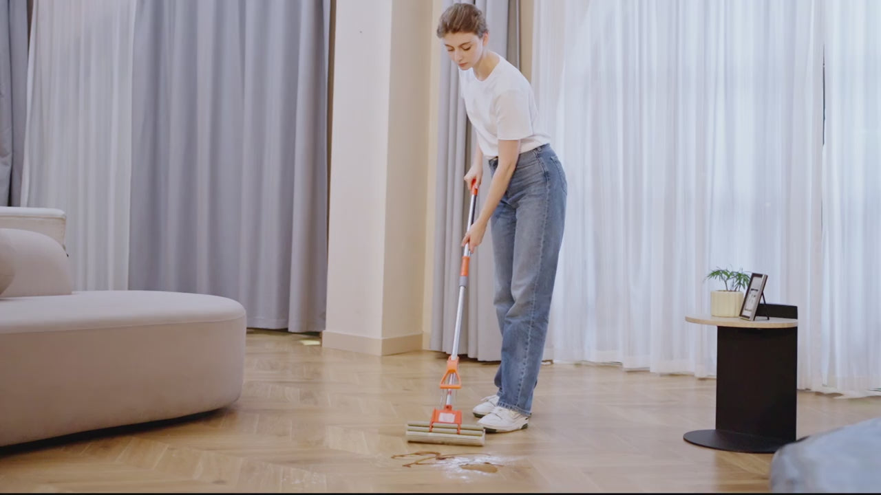 Cordless Electric Spin Scrubber with Adjustable Extension Handle