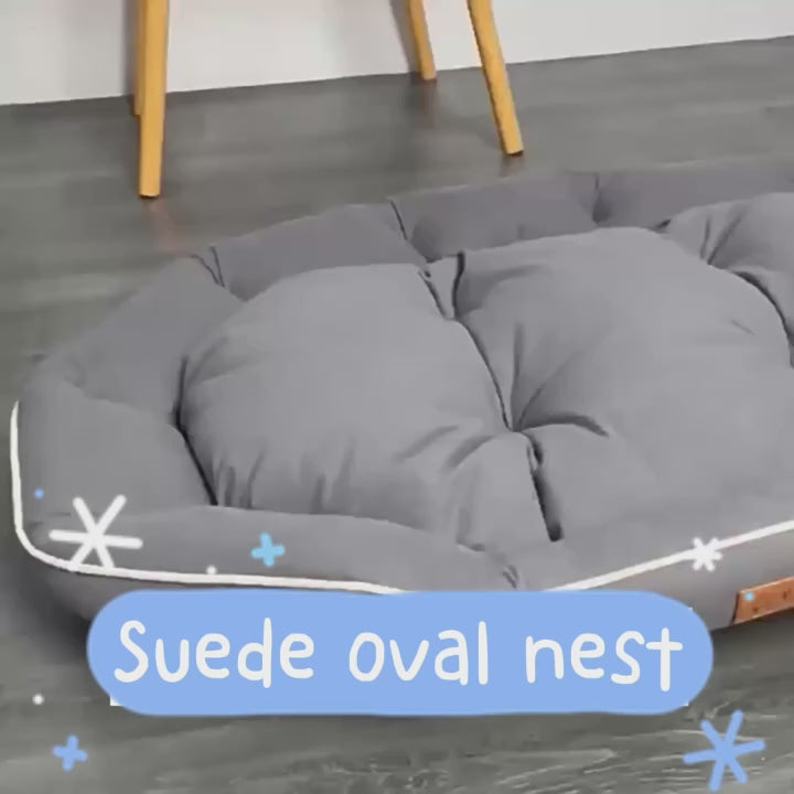 Corduroy Dog Sofa Bed Large Winter Warm Cushion for Cats and Dogs