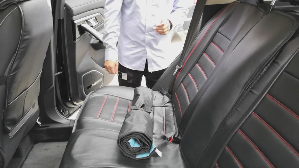 Waterproof Dog Car Seat Cover with Hammock Protector and Non-Slip Backing
