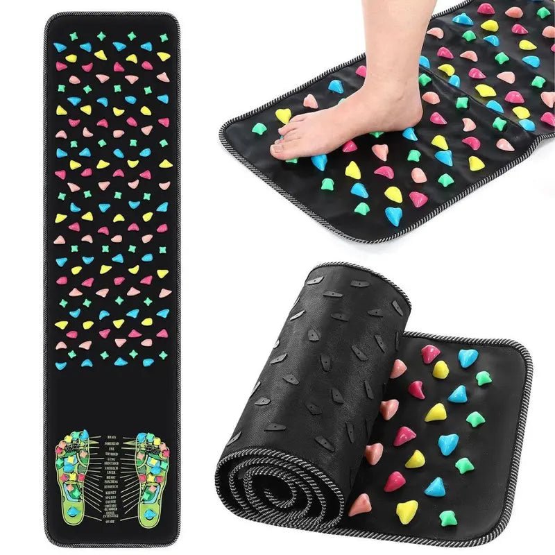 Reflexology Foot Massage Mat Acupoint Massage Mat For Home Gym Body Care Home Spa Equipment Relaxation Aid 175x35cm - Muliva