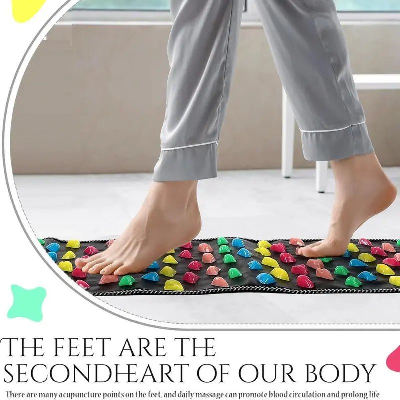 Reflexology Foot Massage Mat Acupoint Massage Mat For Home Gym Body Care Home Spa Equipment Relaxation Aid 175x35cm - Muliva