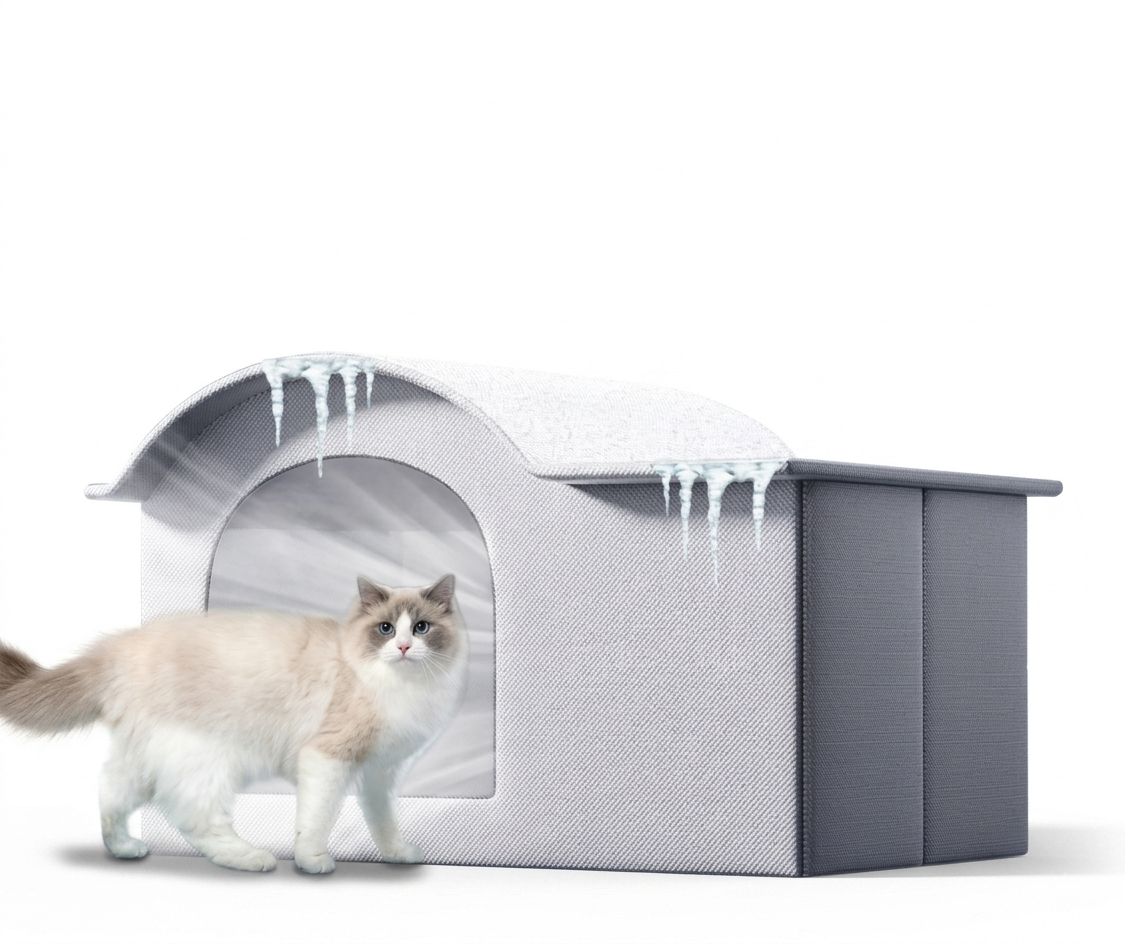 Cooling Ice House Pet Bed All-Season Oxford Dog and Cat Sofa