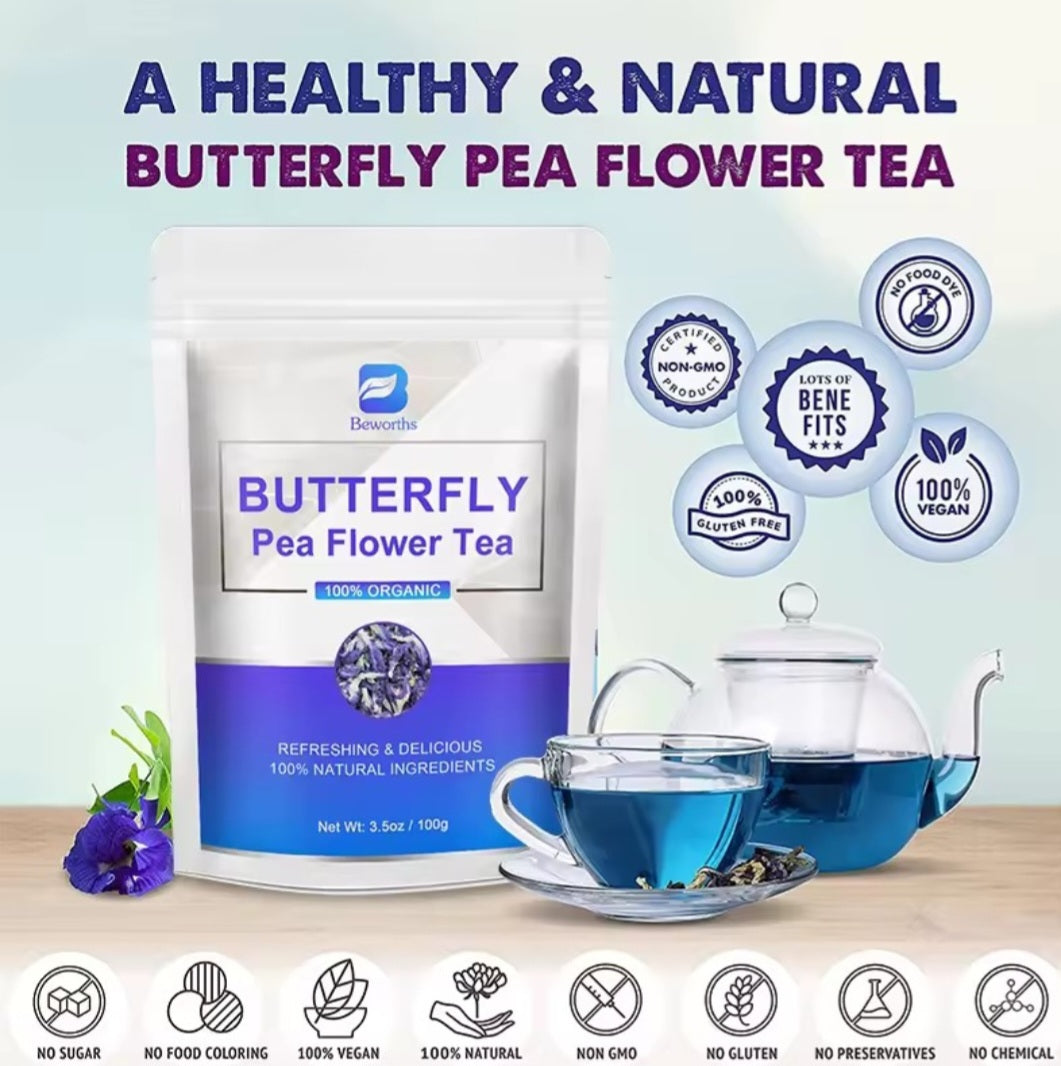 100% Butterly Extrac Herb Tea Rich in Vitamin C and Vitamin C Antioxidants
