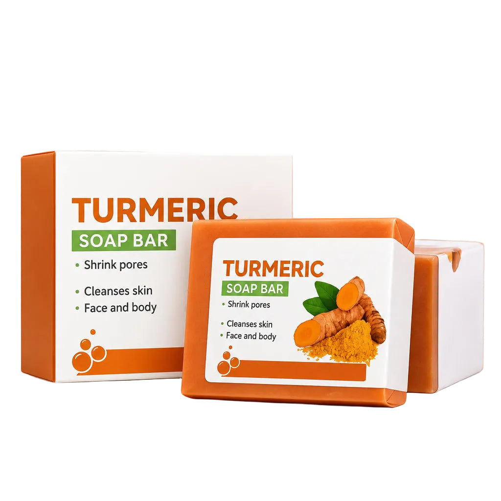 Unisex Natural Turmeric Brightening Cleansing Soap Bar