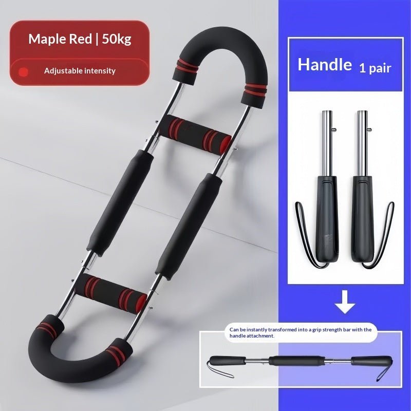 U Shaped Arm Strengthener Chest Trainer Adjustable Forearm Strength Exerciser Home Gym Equipment For Bodybuilding - Muliva