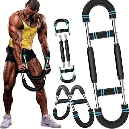 U Shaped Arm Strengthener Chest Trainer Adjustable Forearm Strength Exerciser Home Gym Equipment For Bodybuilding - Muliva