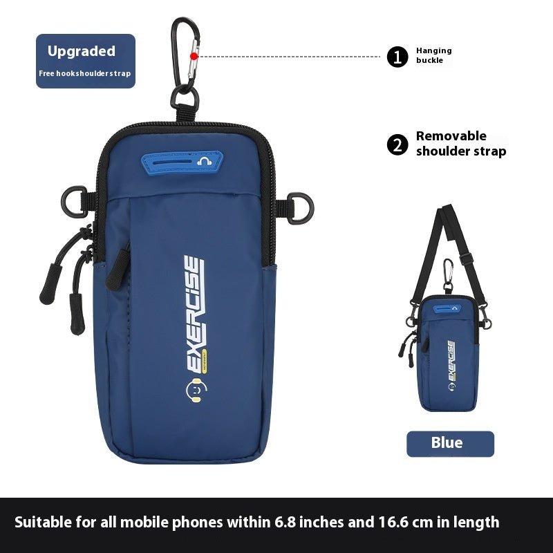 Unisex 6.8 Inch Running Arm Wallet Bag For Phone Lightweight Breathable Wrist Sleeve Outdoor Sports - Muliva